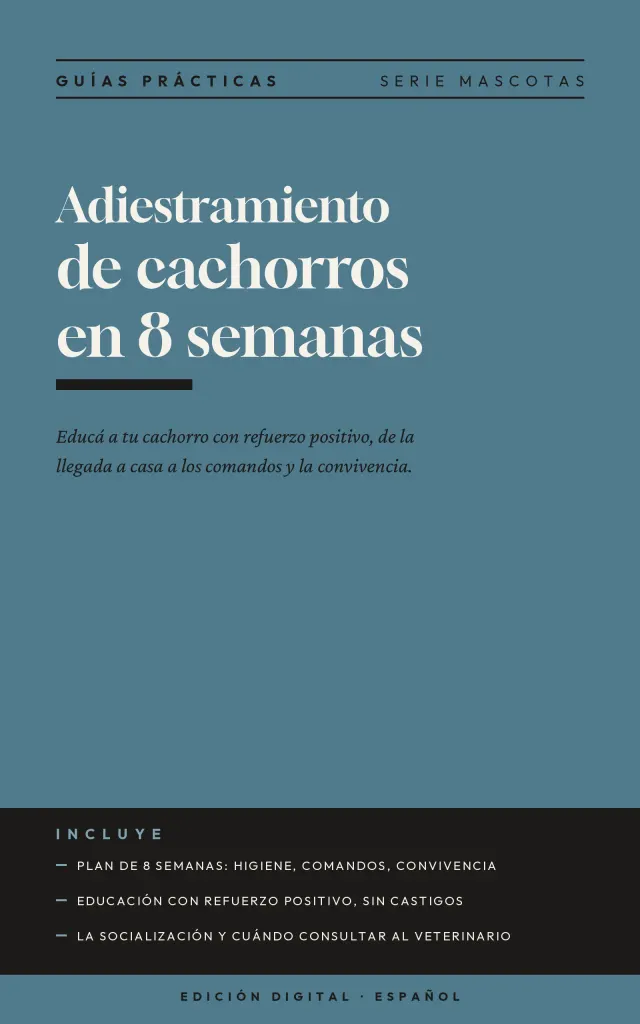 Portada de Adiestramiento de cachorros en 8 semanas