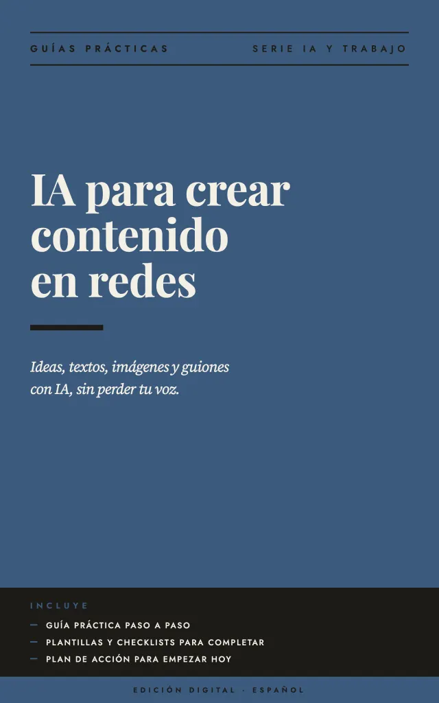 Portada de IA para crear contenido en redes