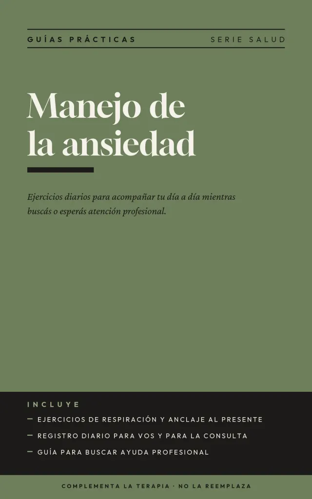 Portada de Manejo de la ansiedad: ejercicios diarios