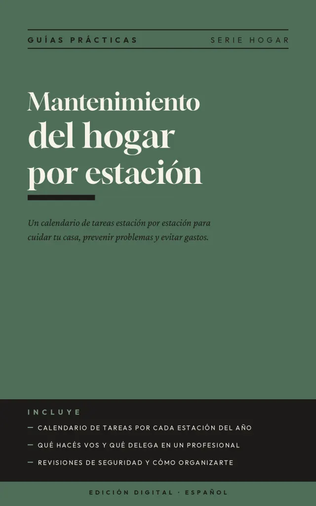 Portada de Mantenimiento del hogar por estación