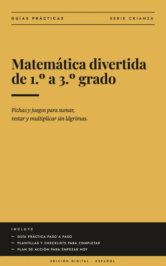 Portada de Matemática divertida de 1.º a 3.º grado