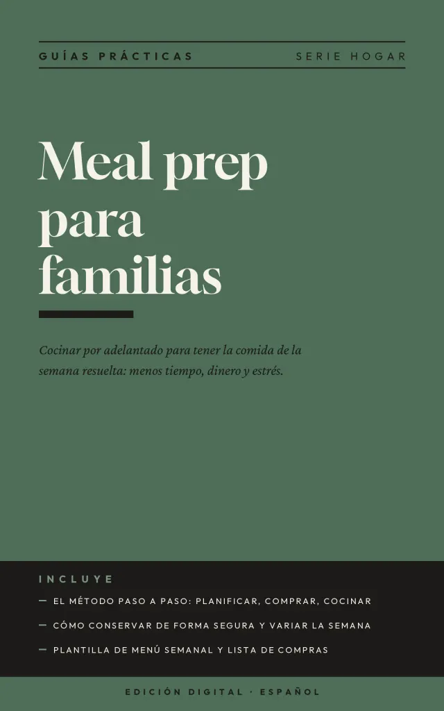 Portada de Meal prep para familias