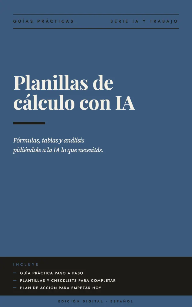 Portada de Planillas de cálculo con IA