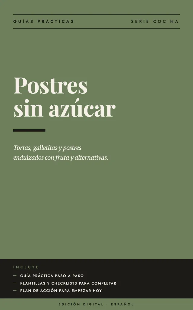 Portada de Postres sin azúcar