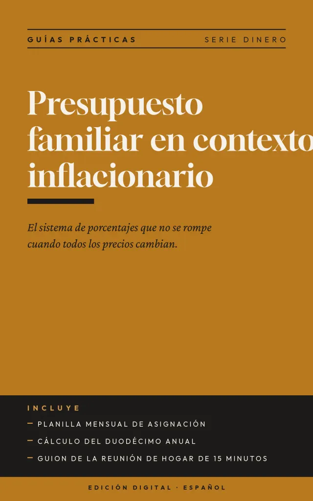 Portada de Presupuesto familiar en contexto inflacionario