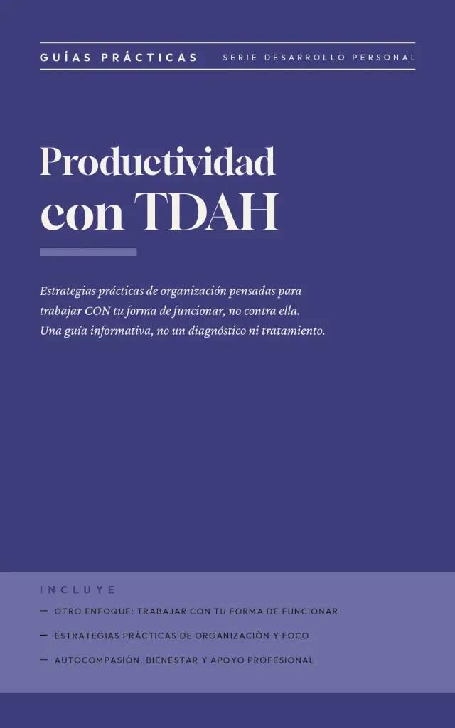 Portada de Productividad con TDAH
