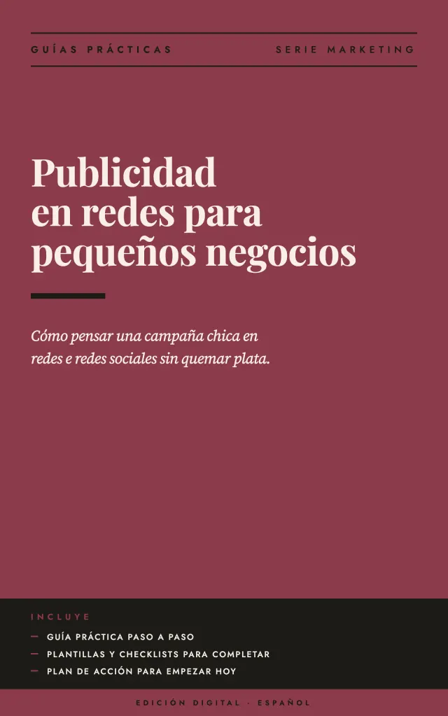Portada de Publicidad en redes para pequeños negocios