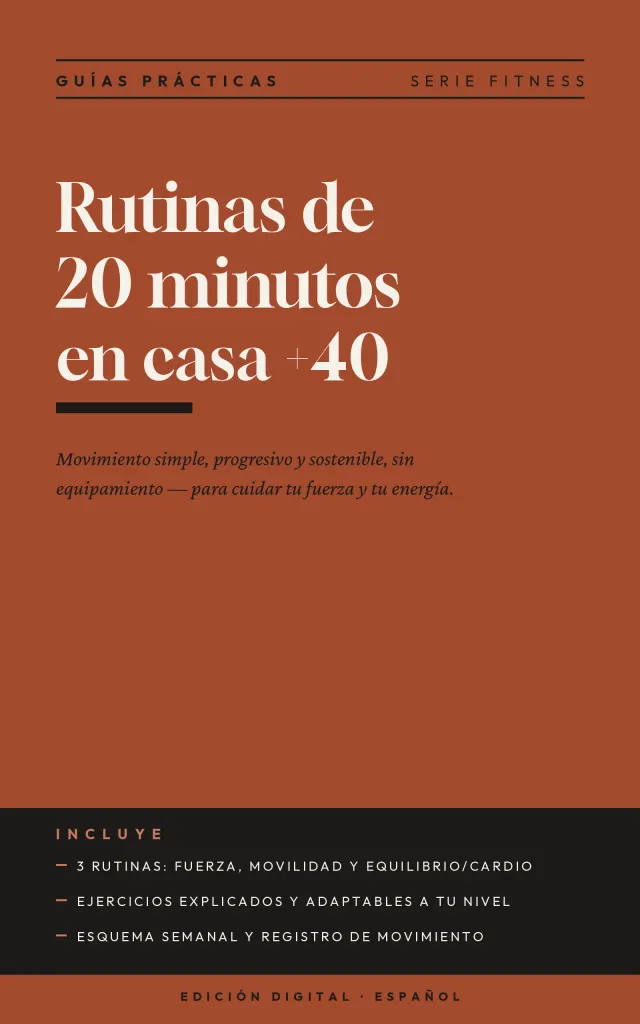 Portada de Rutinas de 20 minutos en casa para mujeres +40