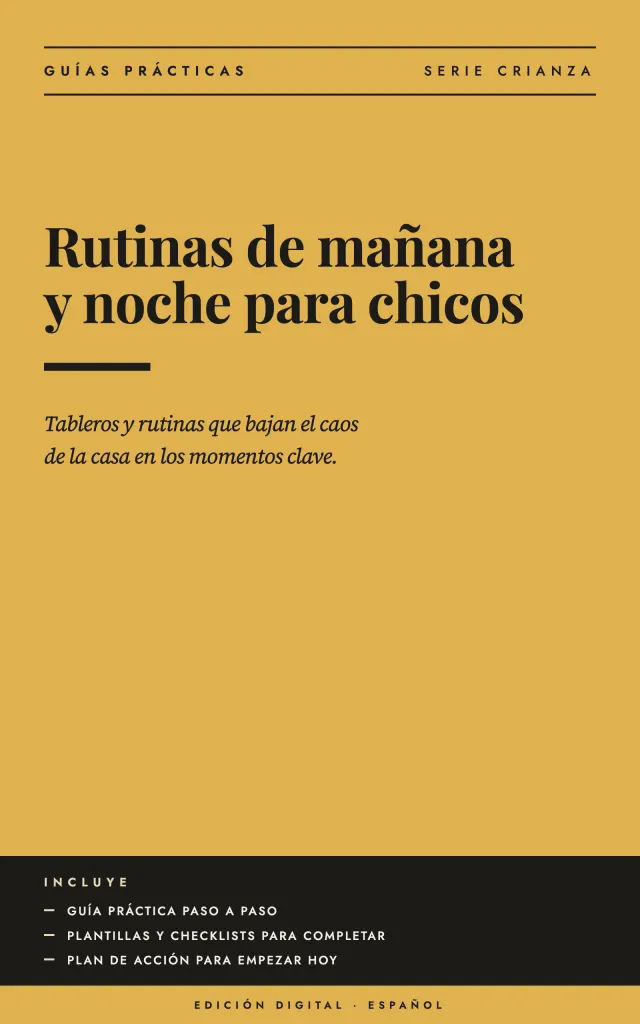 Portada de Rutinas de mañana y noche para chicos