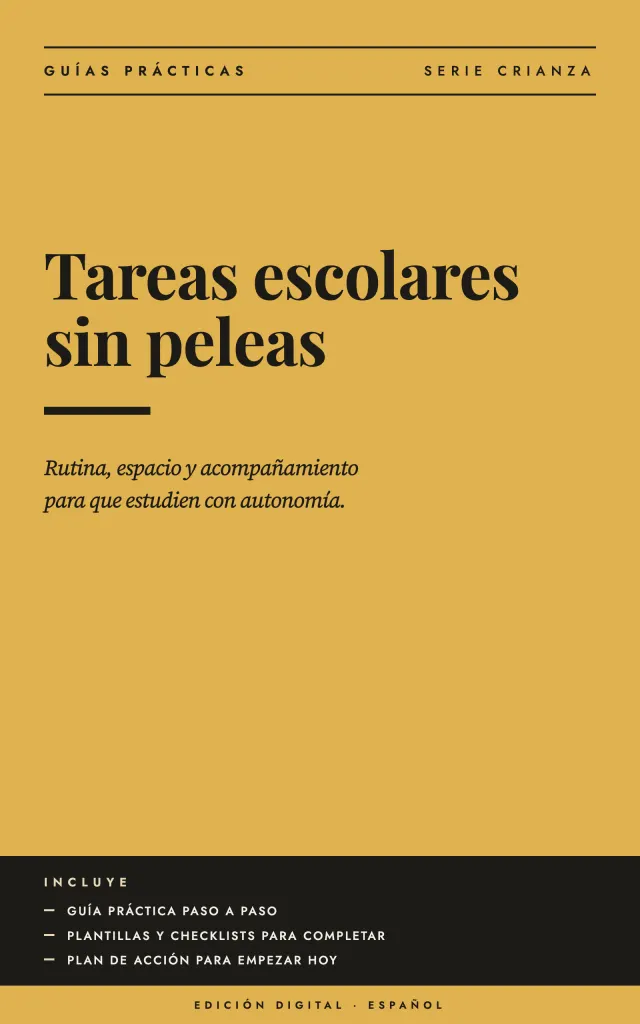 Portada de Tareas escolares sin peleas