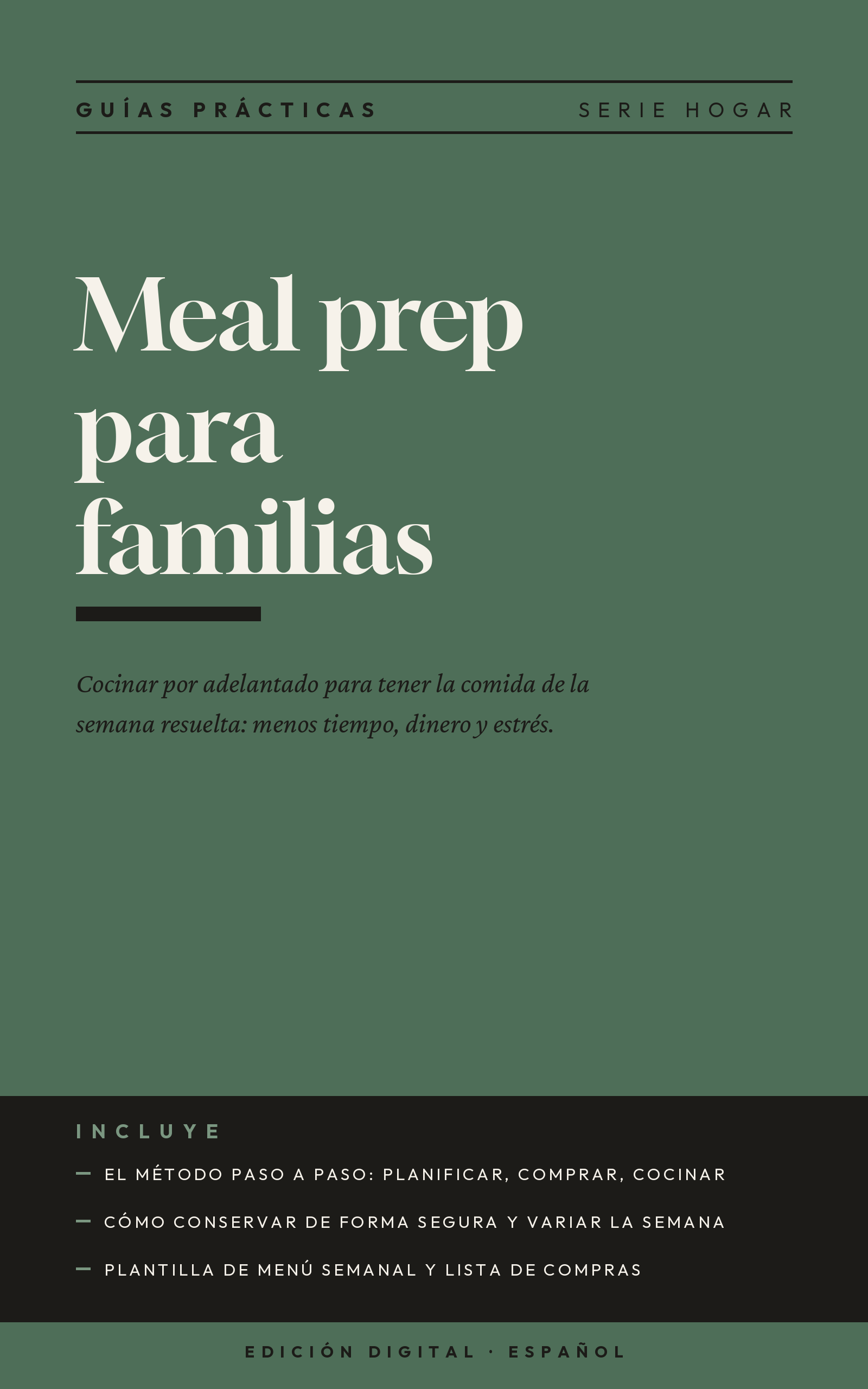 Meal prep para familias