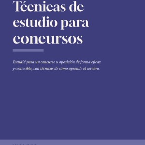 Técnicas de estudio para concursos